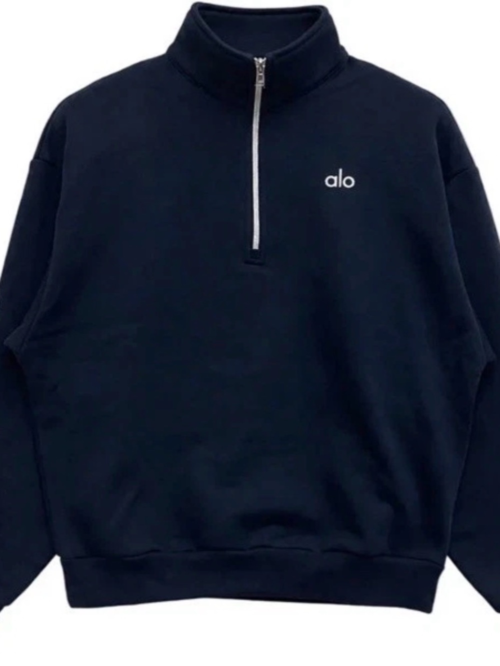 NEW Alo Yoga Accolade 1/4 Zip Pullover Sweatshirt Navy Size M